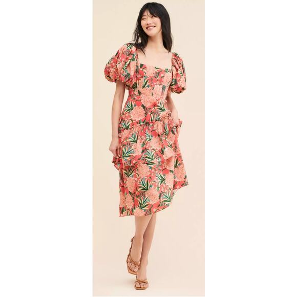 NWOT FARM Rio Pineapple Bloom Dress - Picture 1 of 6